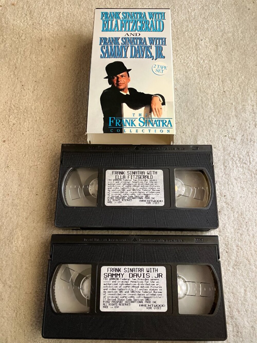 10/$20: Frank Sinatra Two-Tape VHS Set: Ella Fitzgerald and Sammy Davis, Jr.